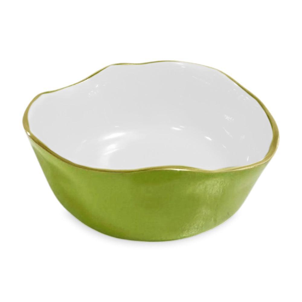 Green, White & Gold Soho Wine Coaster | Bone & Brass