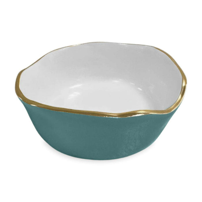 Turquoise, White & Gold Soho Wine Coaster