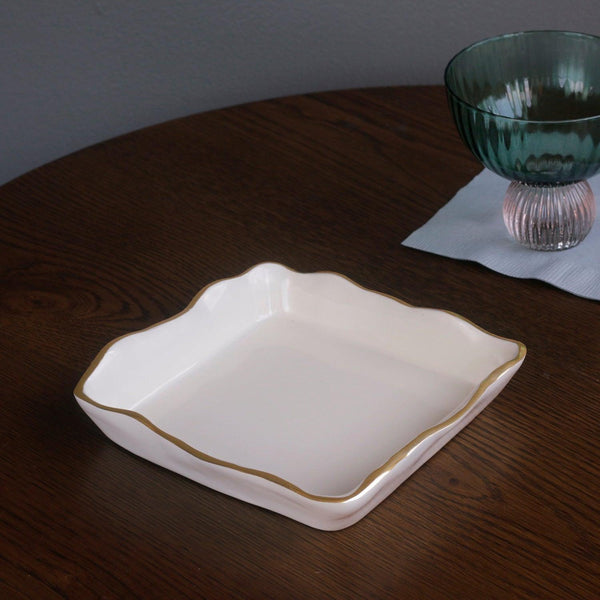 Encanto Soho Beverage Napkin Holder (Cream) - Holder Detail | Bone & Brass