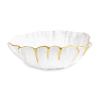 Thanni Mystic Medium Round Bowl (White Gold) | Bone & Brass
