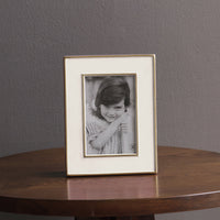 Frame Encanto Jason 4 x 6 (Cream) - Frame Side View | Bone & Brass