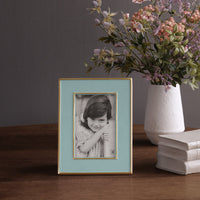 Frame Encanto Jason 4 x 6 (Turquoise) - Frame Corner Detail | Bone & Brass