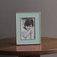 Frame Encanto Jason 4 x 6 (Turquoise) - Frame Side View | Bone & Brass
