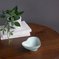 Encanto Deep Heart Mini Bowl (Sky Blue) - Bowl Detail | Bone & Brass