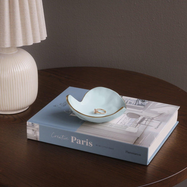 Encanto Soho Mini Heart (Sky Blue) - Bowl Detail | Bone & Brass