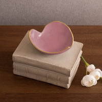 Encanto Soho Mini Heart (Pink) - Bowl Side View | Bone & Brass