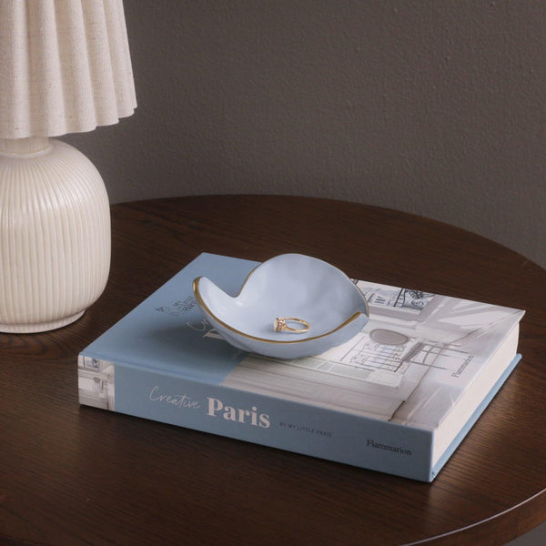 Encanto Soho Mini Heart (Periwinkle) - Bowl Detail | Bone & Brass