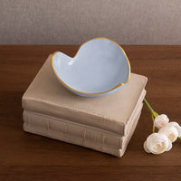 Encanto Soho Mini Heart (Periwinkle) - Bowl Side View | Bone & Brass