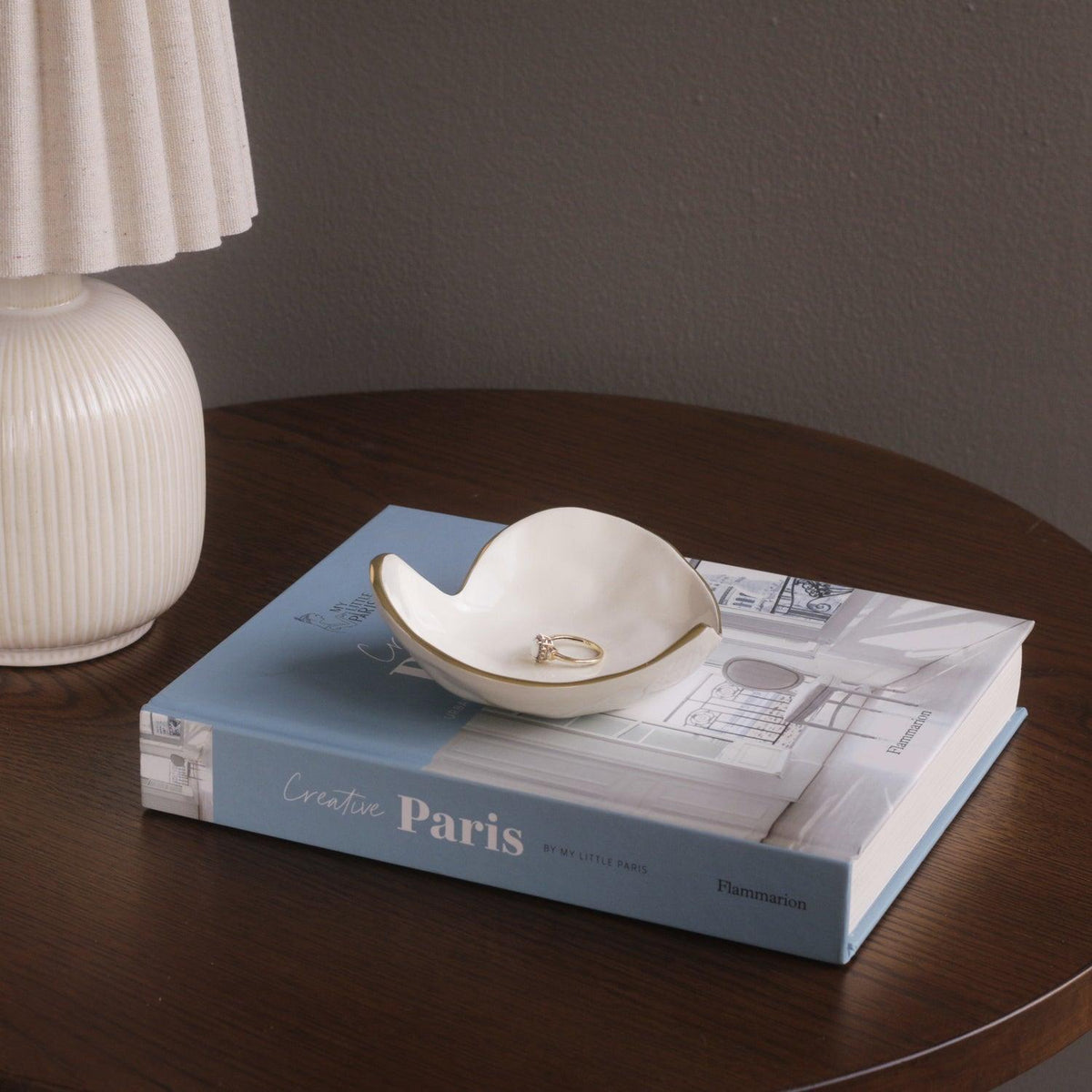Encanto Soho Mini Heart (Cream) - Bowl Detail | Bone & Brass