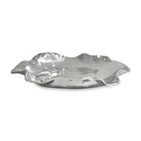 Silver Vento Scalloped Extra Large Serving Platter | Bone & Brass