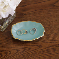 Encanto Ring Holder (Turquoise) - Detail View | Bone & Brass