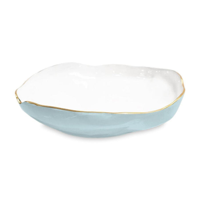 Encanto Nuevo Large Bowl (Sky Blue White) | Bone & Brass