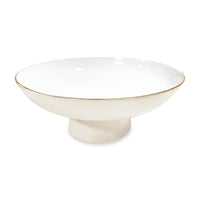Encanto Carnaval Medium Pedestal (Cream White) | Bone & Brass