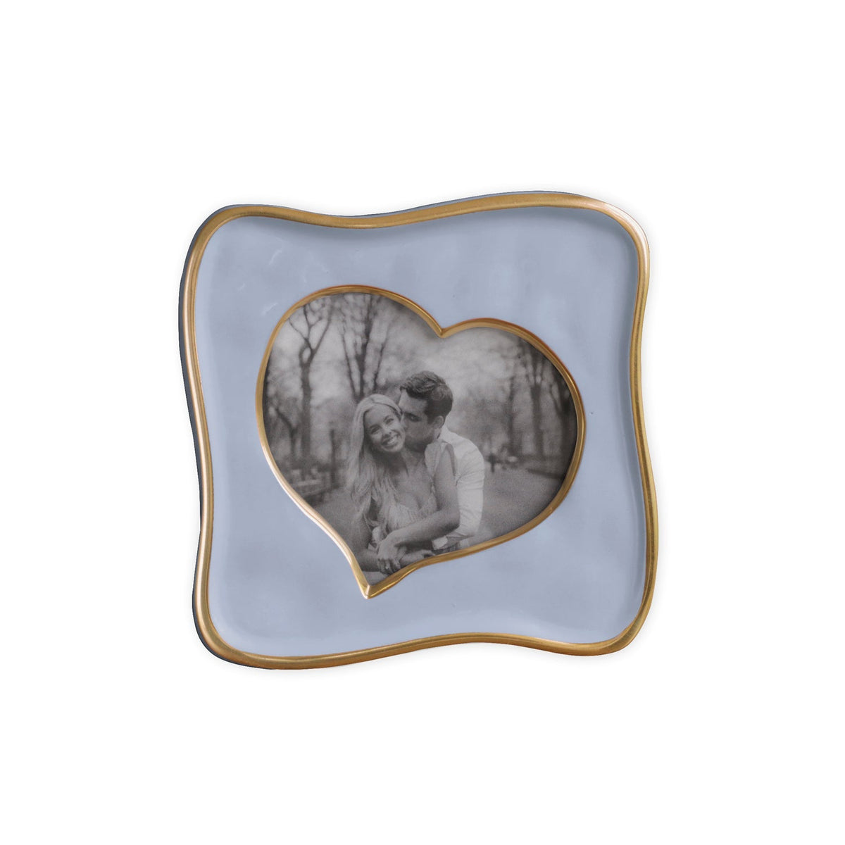 Periwinkle Encanto Curved Heart Picture Frame | Bone & Brass