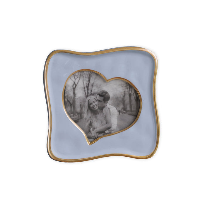 Periwinkle Encanto Curved Heart Picture Frame | Bone & Brass