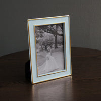 Frame Encanto Jason 4 x 6 (Blue) - Frame Side View | Bone & Brass