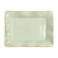 Encanto Vento Small Rectangular Tray (Pistachio) | Bone & Brass