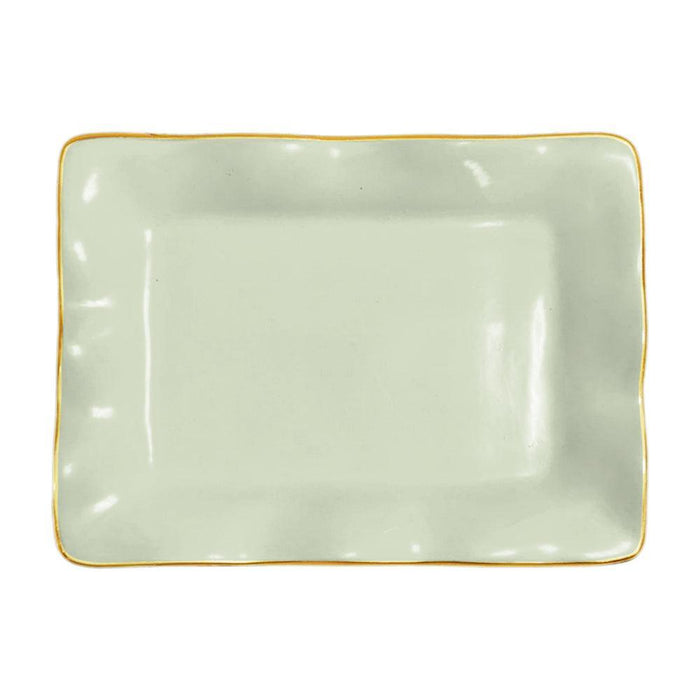 Encanto Vento Small Rectangular Tray (Pistachio) | Bone & Brass