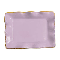 Encanto Vento Small Rectangular Tray (Lilac) - Tray View | Bone & Brass