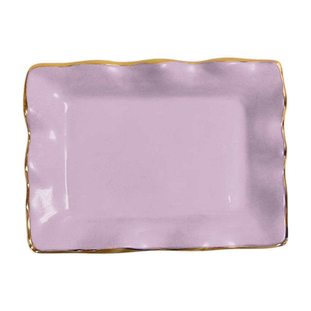 Encanto Vento Small Rectangular Tray (Lilac) | Bone & Brass