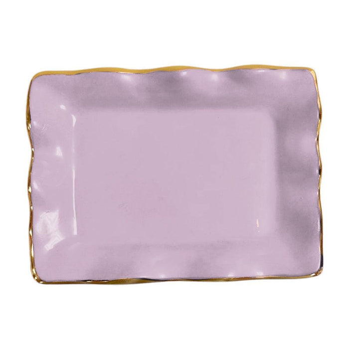 Encanto Vento Small Rectangular Tray (Lilac) | Bone & Brass