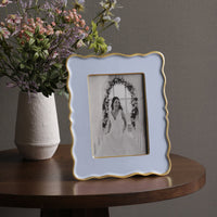 Frame Encanto Rea 5x7 (Periwinkle) - Frame Corner Detail | Bone & Brass
