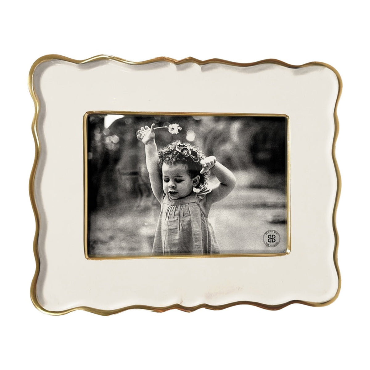 Cream & Gold Encanto Rea Picture Frame 5x7 | Bone & Brass