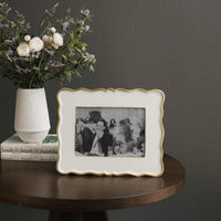 Cream & Gold Encanto Rea Picture Frame 5x7 - Frame Detail | Bone & Brass