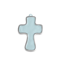 Encanto Athens Cross Ornament (Sky Blue) | Bone & Brass