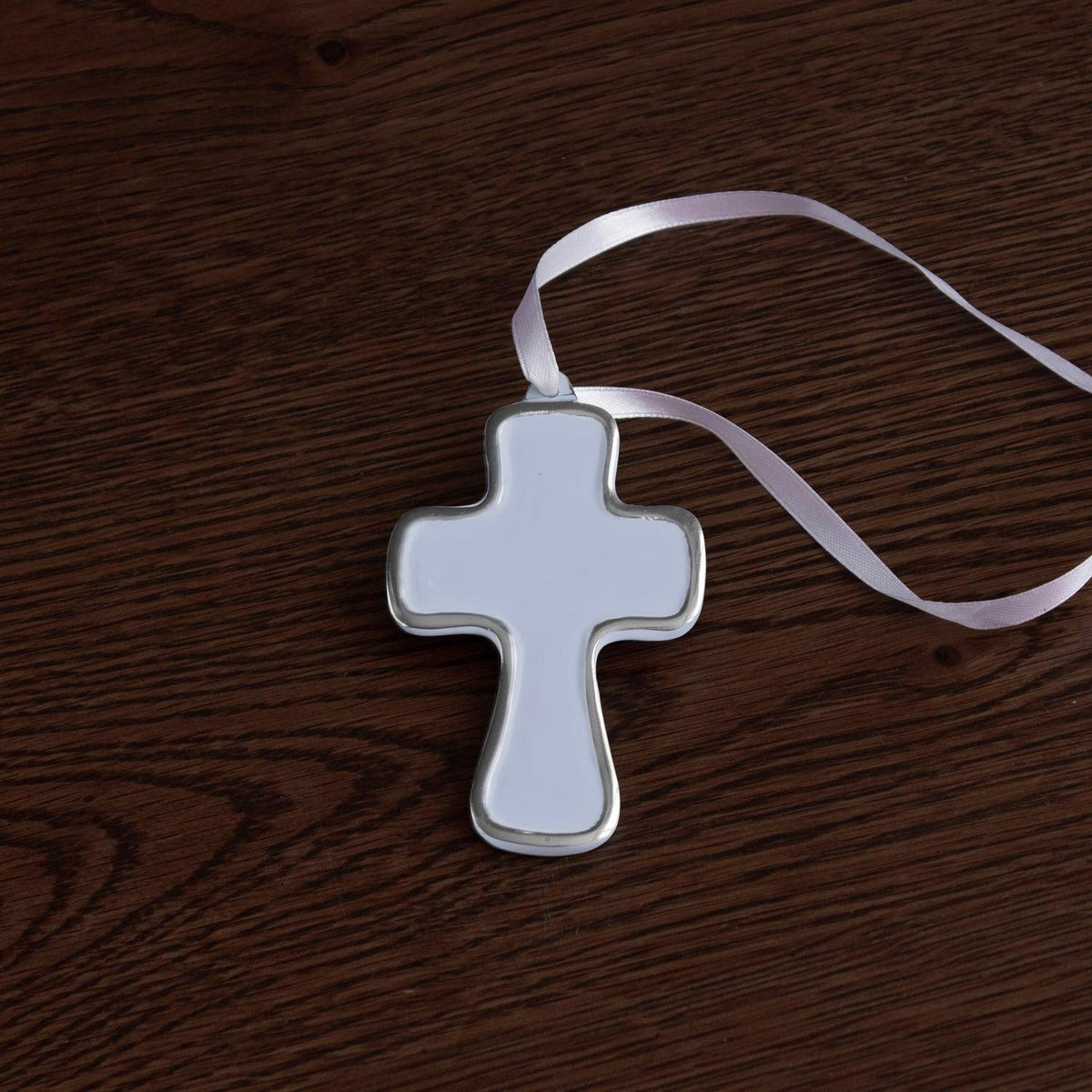 Encanto Periwinkle Athens Cross Ornament - Detail View | Bone & Brass