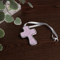 Encanto Athens Cross Ornament (Lilac) - Side View | Bone & Brass