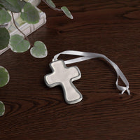 Encanto Athens Cross Ornament (Cream) - Detail View | Bone & Brass