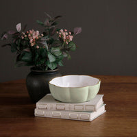 Encanto Devon Mini Bowl (Pistachio White) - Bowl Detail | Bone & Brass