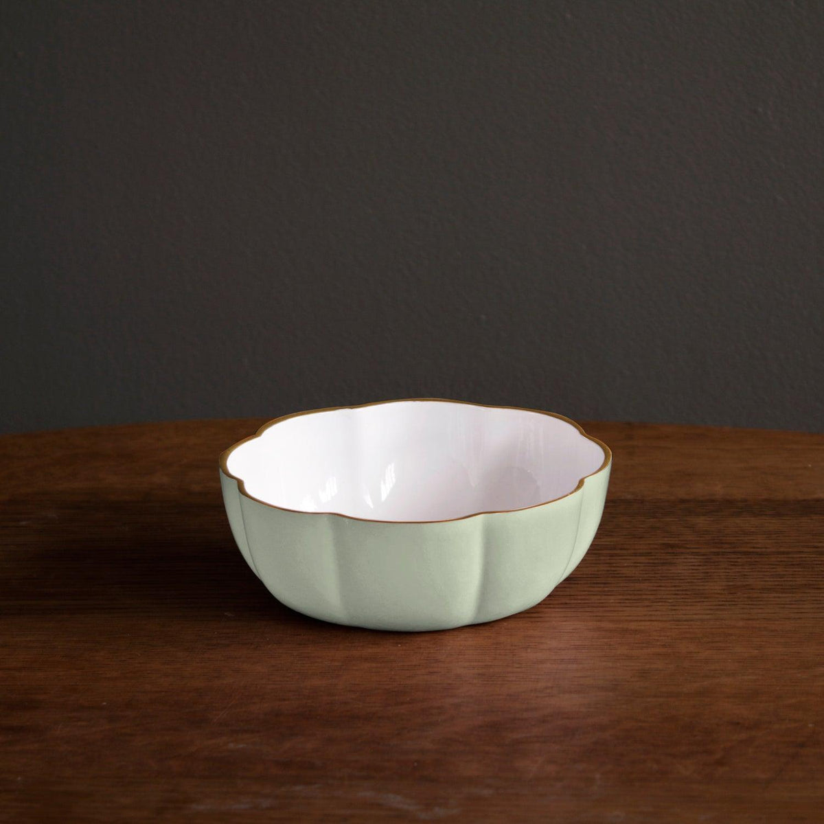 Encanto Devon Mini Bowl (Pistachio White) - Bowl Side View | Bone & Brass