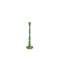 Encanto Crosby Small Candlestick Holder (Leaf Green) | Bone & Brass