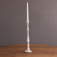 Encanto Crosby Medium Candlestick Holder (Cream) - Candlestick Close Up | Bone & Brass