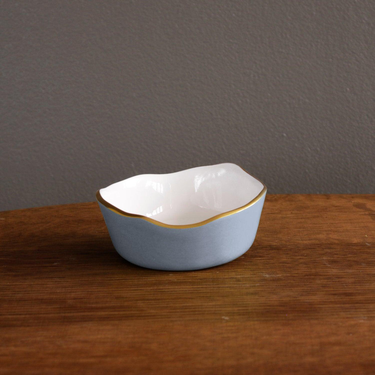 Encanto Soho Wine Coaster (Periwinkle White) - Coaster Top View | Bone & Brass