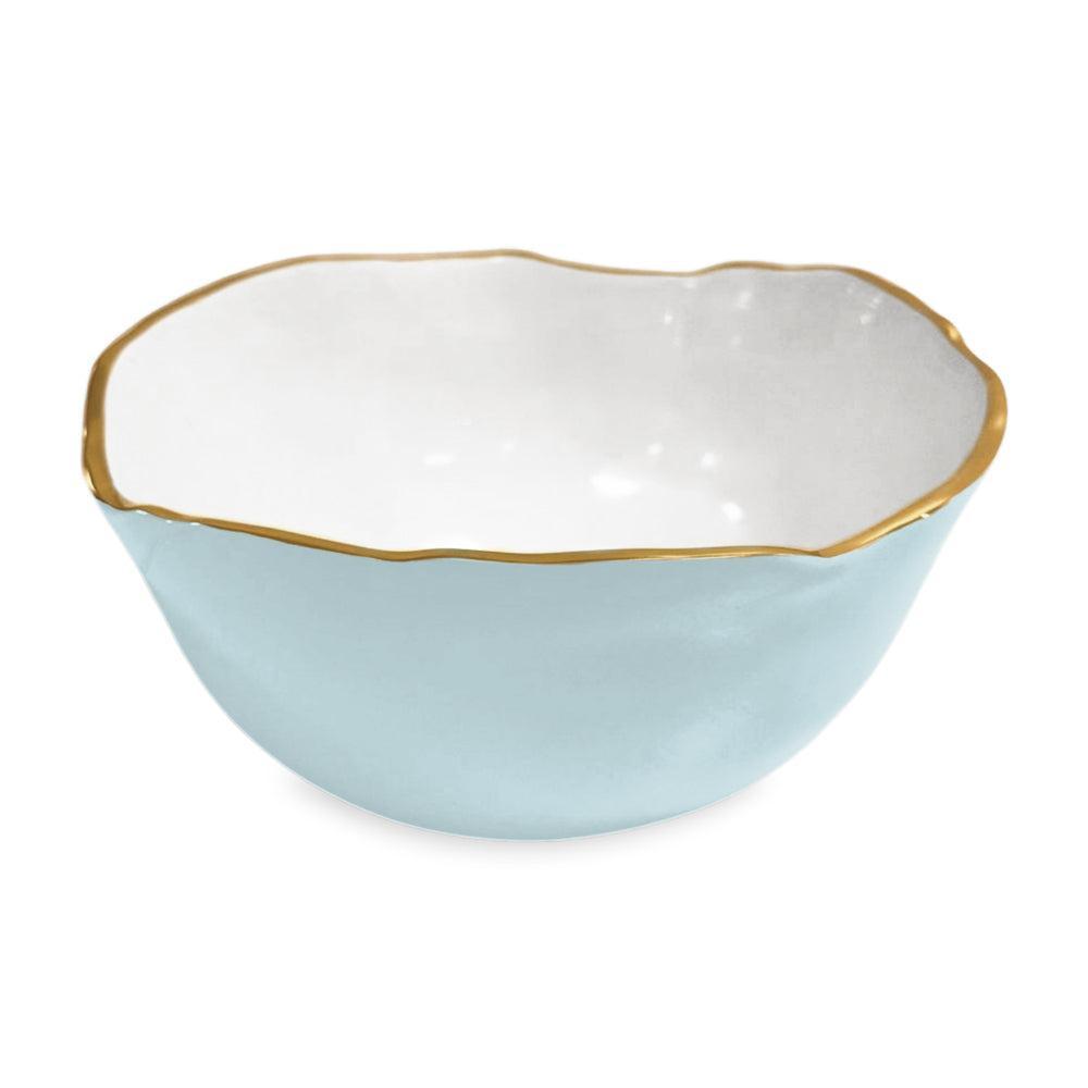 Sky Blue & White Osaka Large Serving Bowl | Bone & Brass