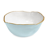 Sky Blue & White Osaka Large Serving Bowl | Bone & Brass