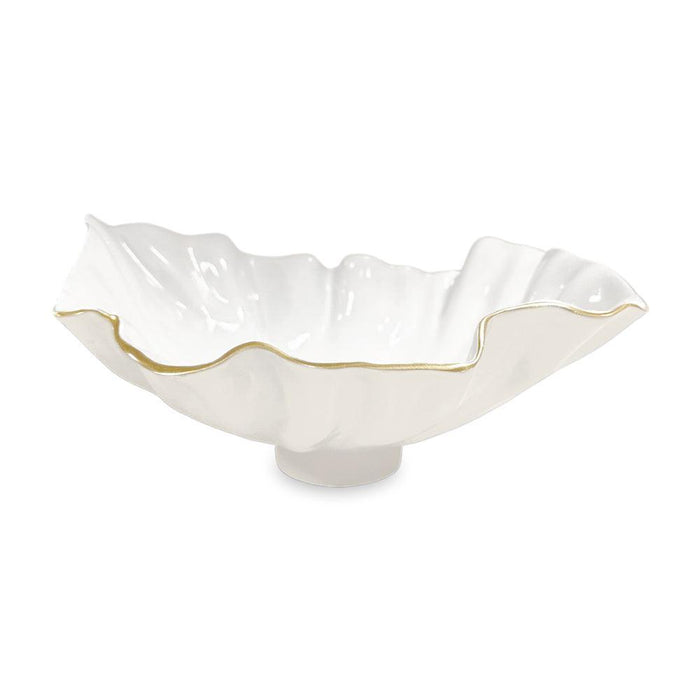 Encanto Bloom Medium Bowl (Cream White) | Bone & Brass