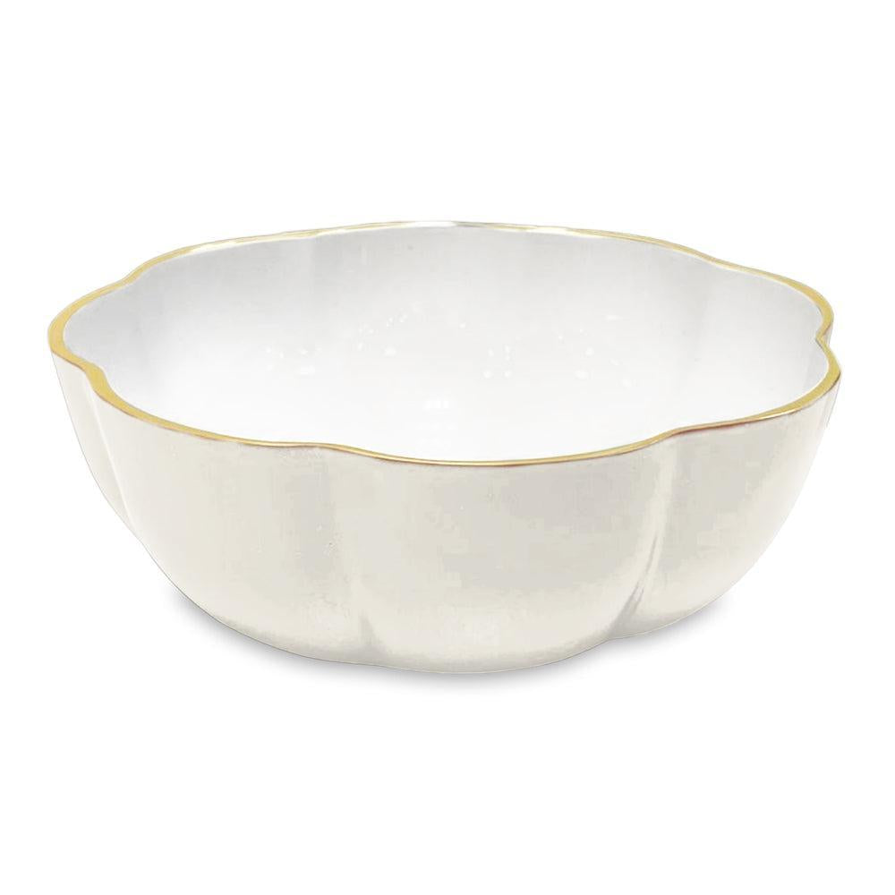 Encanto Devon Cream & White Bowl | Bone & Brass