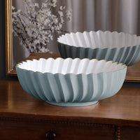 Encanto Orlando Large Bowl (Slate White) - Bowl Top View | Bone & Brass