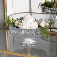Vintage Vienna Large Centerpiece/Punchbowl Pedestal - Bowl Detail | Bone & Brass