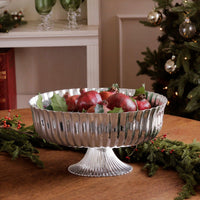 Vintage Vienna Large Centerpiece/Punchbowl Pedestal - Bowl Side View | Bone & Brass