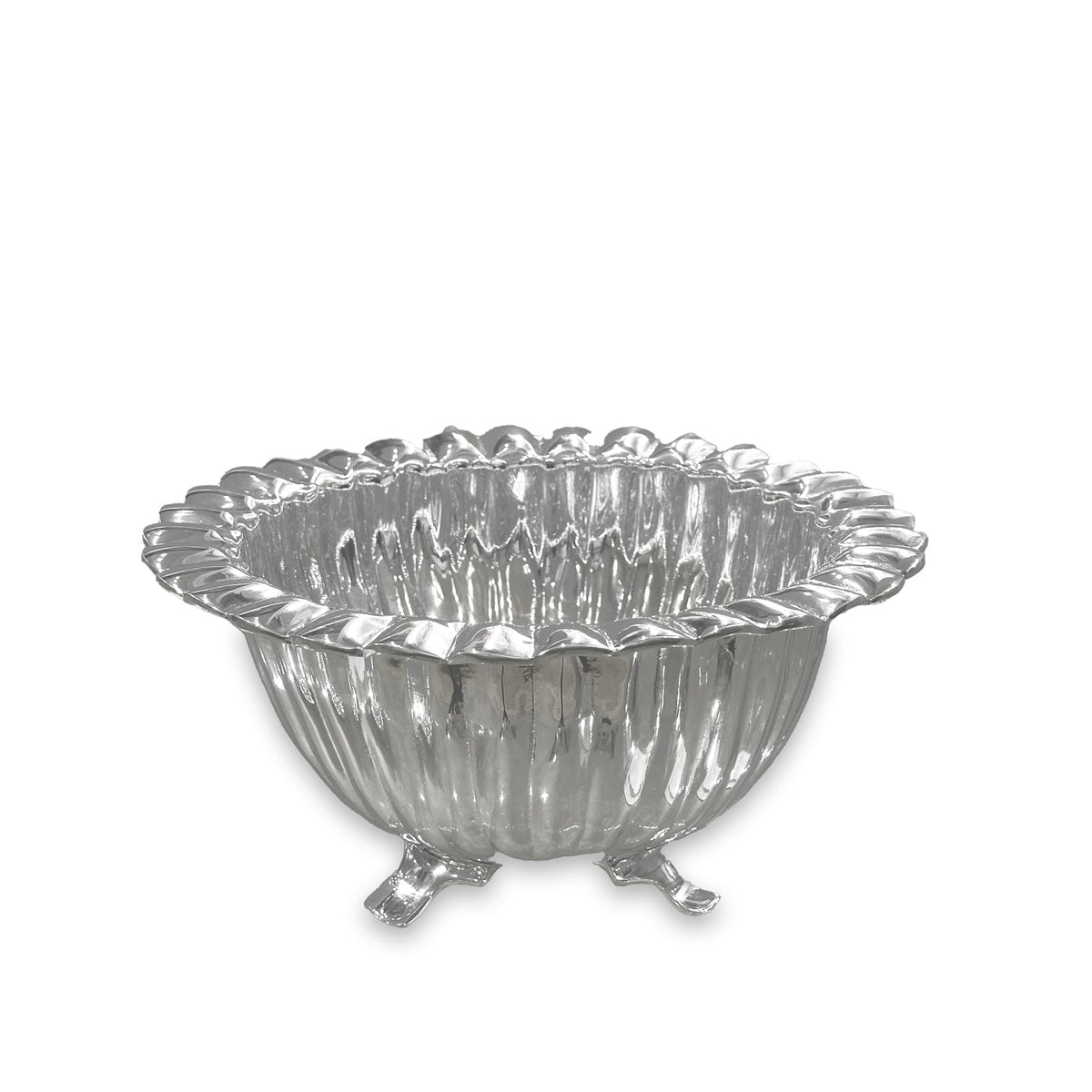 Vintage Vienna Footed Medium Bowl | Bone & Brass