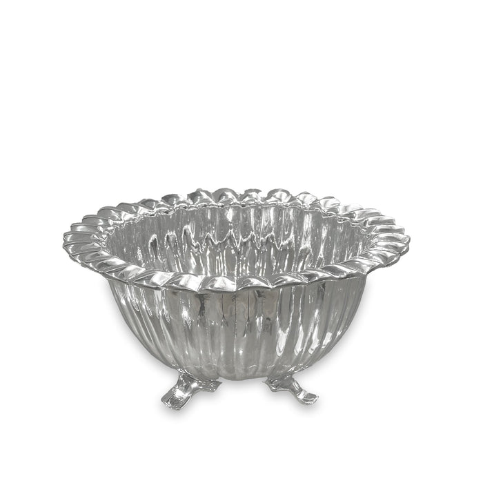Vintage Vienna Footed Medium Bowl | Bone & Brass