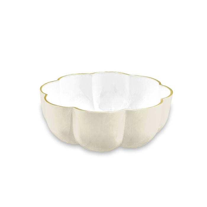 Encanto Calabaza Medium Bowl (Cream White) | Bone & Brass
