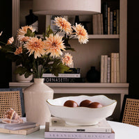 Encanto Dakota Medium Bowl Cream & White - Bowl Detail | Bone & Brass