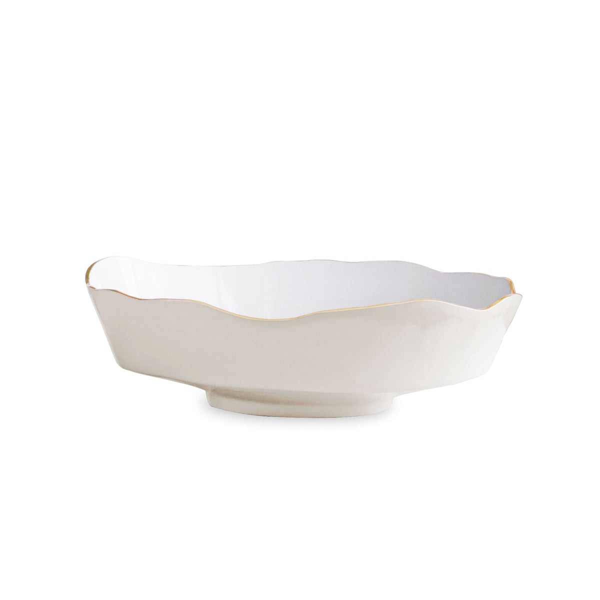 Cream & White Dakota Large Bowl | Bone & Brass