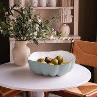 Encanto Rita Large Bowl (Slate White) - Bowl Detail | Bone & Brass